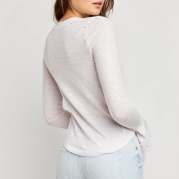 NWT Free People Cecelia Tee / Ethereal - Picture 3 of 6